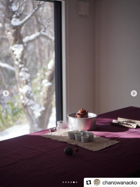 出野尚子さん 茶教室の風景 at エフロクブンノイチ展示室(北海道)