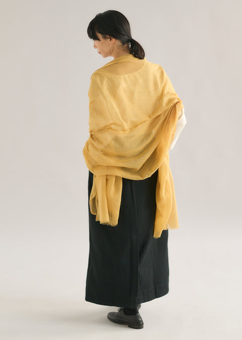 天然染緯糸カディエアリーストール