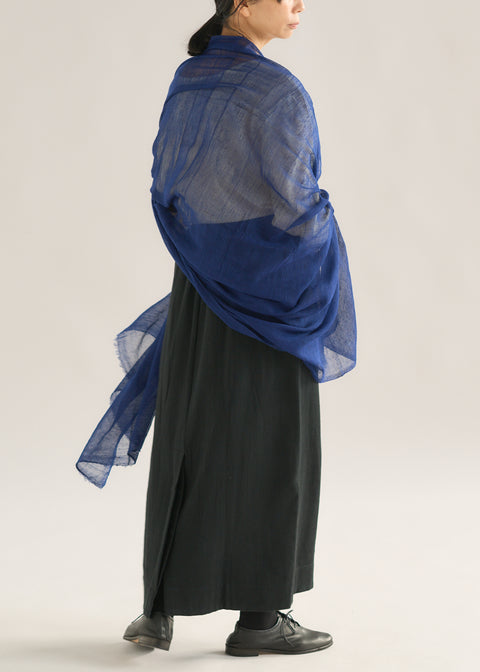 Natural dyed weft yarn khadi airy stole