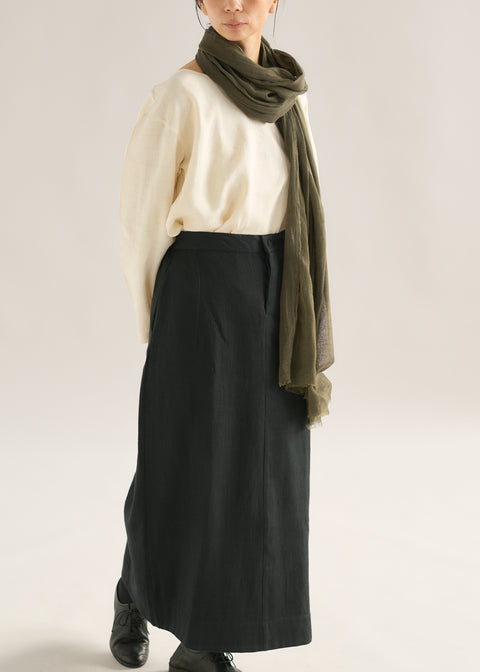 Natural dyed weft yarn khadi airy stole