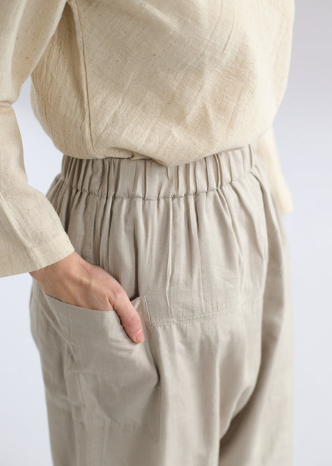 THRIFT/Cotton Silk Long Pants Size L