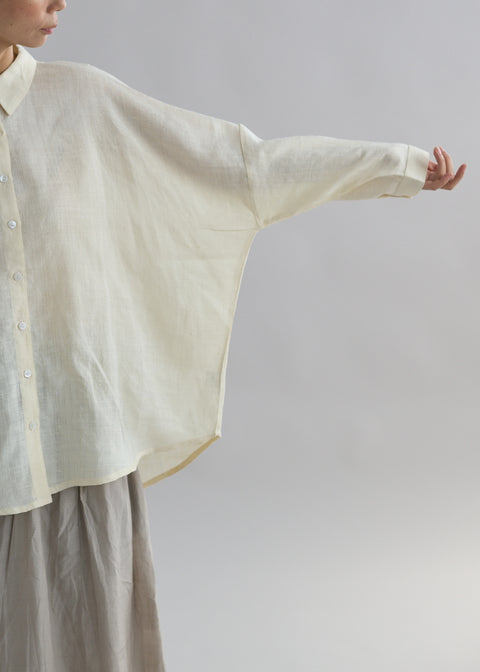 手織マッカシルク ルーズブラウス