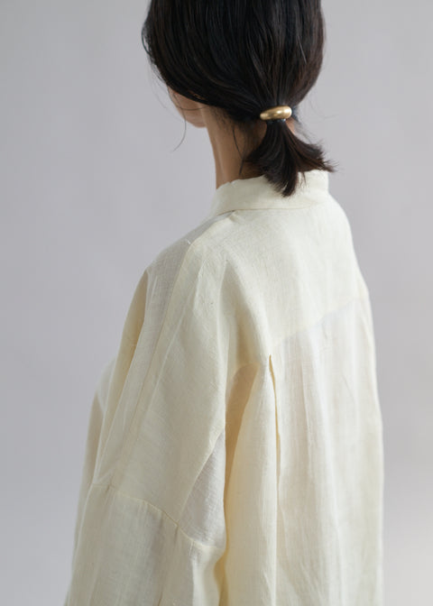 手織マッカシルク ルーズブラウス