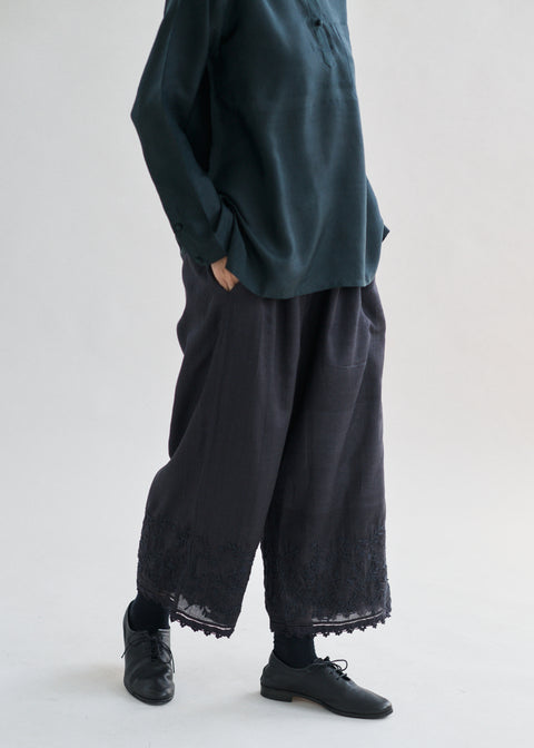 maku embroidered straight pants