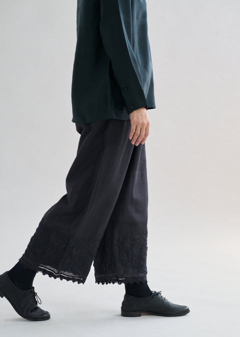 maku embroidered straight pants