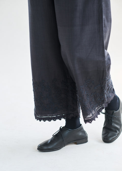 maku embroidered straight pants