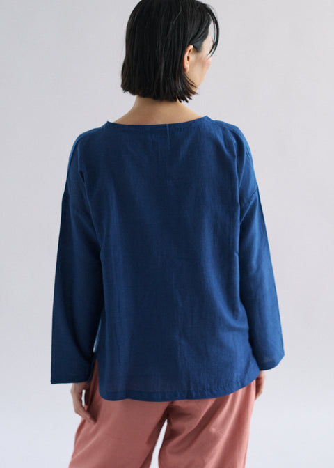 手織コットンシルク キントップス(全2色)