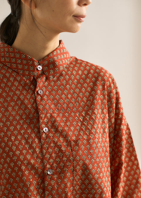 ロングスリーブビッグシャツ バグループリント