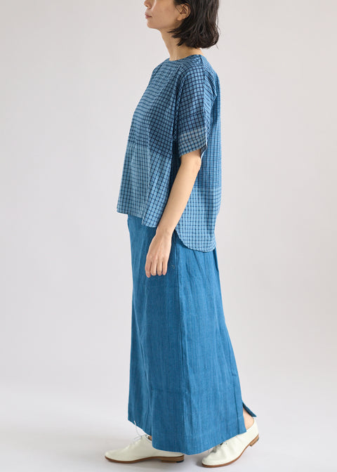 Denim Khadi Tight Skirt(2 colors)