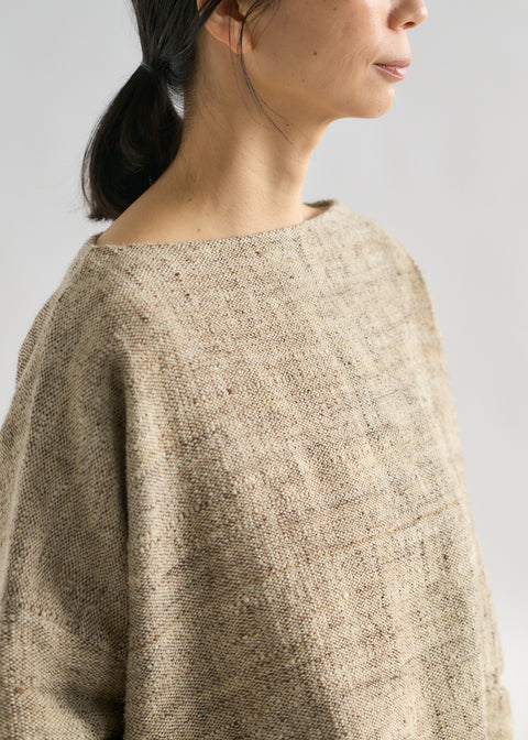 天然染手織シープウール×カラコットン ジュヒトップス(全2色)