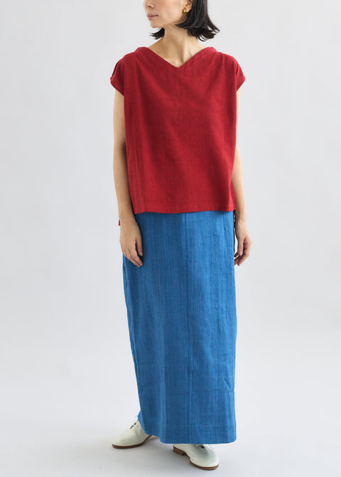 Denim Khadi Tight Skirt(2 colors)