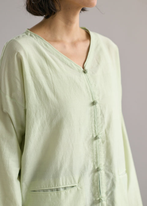 手織コットンシルク キントップス(全2色)