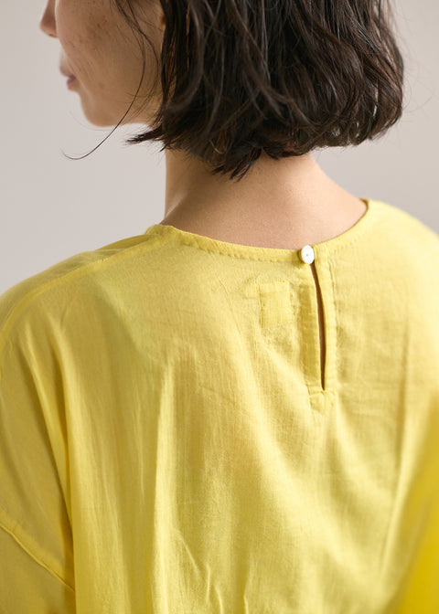Cotton silk rose top