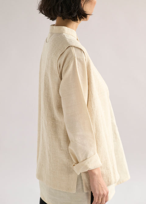 Karunganni Cotton Stand Collar Kurta Shirt