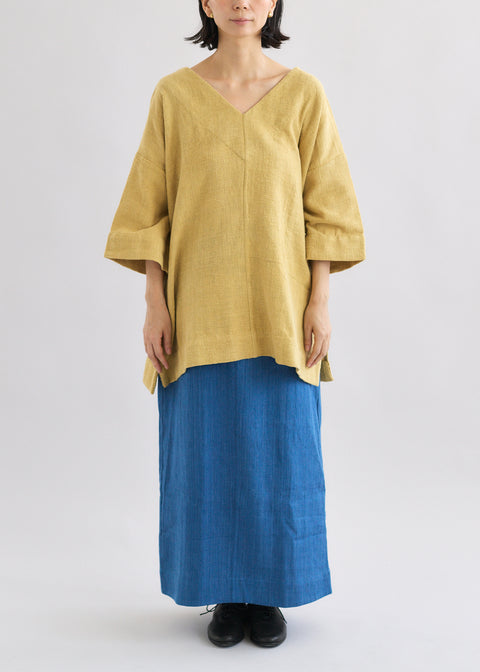Petty charka Kala Cotton Khadi V-neck Over-the-Top (2 colors)
