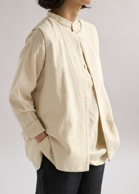 Karunganni Cotton Stand Collar Kurta Shirt