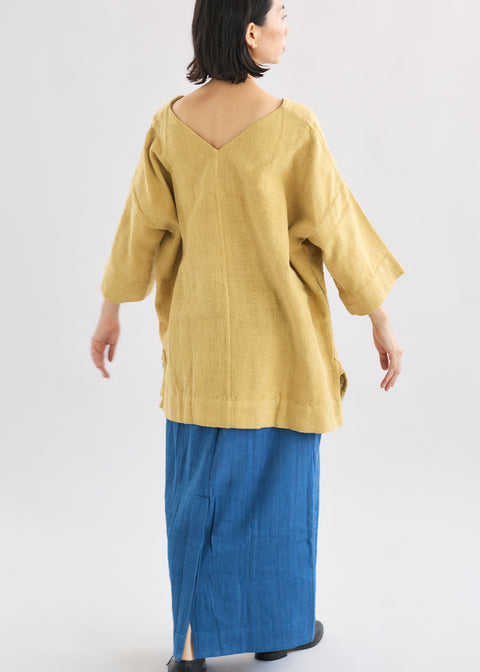 Petty charka Kala Cotton Khadi V-neck Over-the-Top (2 colors)
