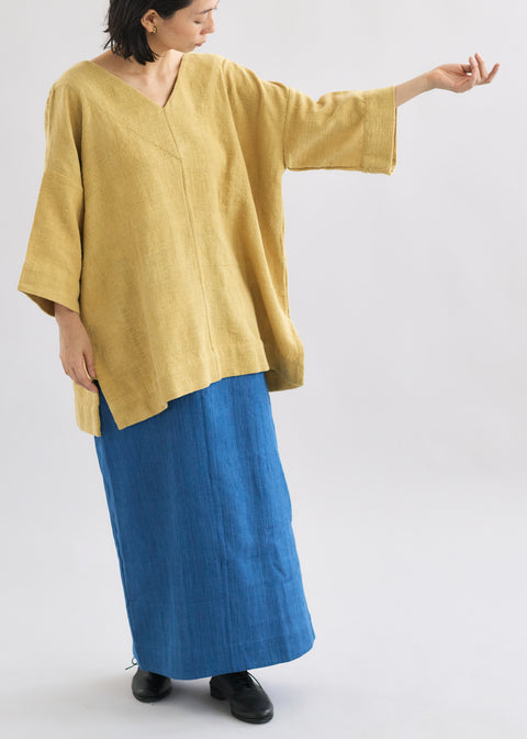 Petty charka Kala Cotton Khadi V-neck Over-the-Top (2 colors)