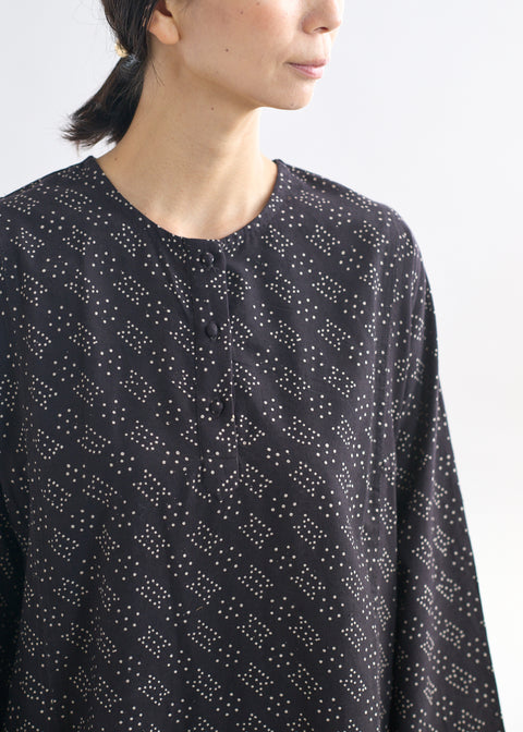 Ajrakh Dyed Khadi Long Kurta Shirt