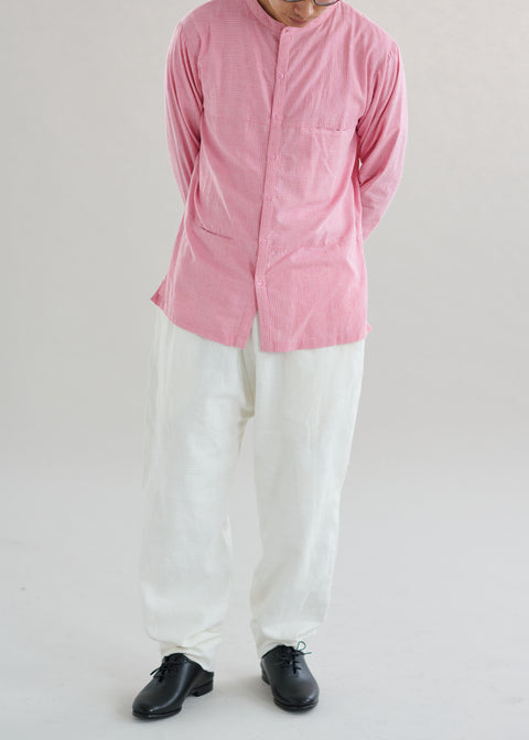 Comfortable Khadi Striped Shirt(2colors)