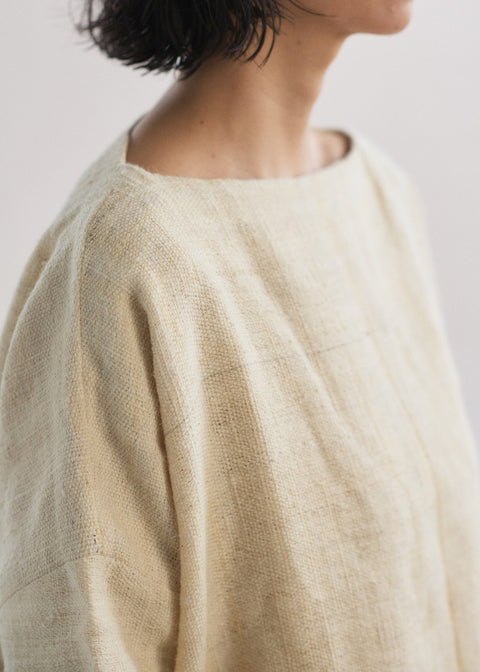 天然染手織シープウール×カラコットン ジュヒトップス(全2色)