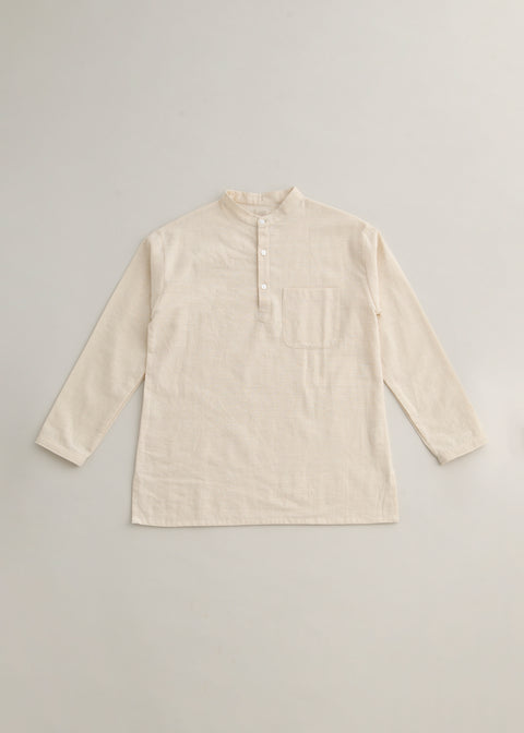 Karunganni Cotton Stand Collar Kurta Shirt