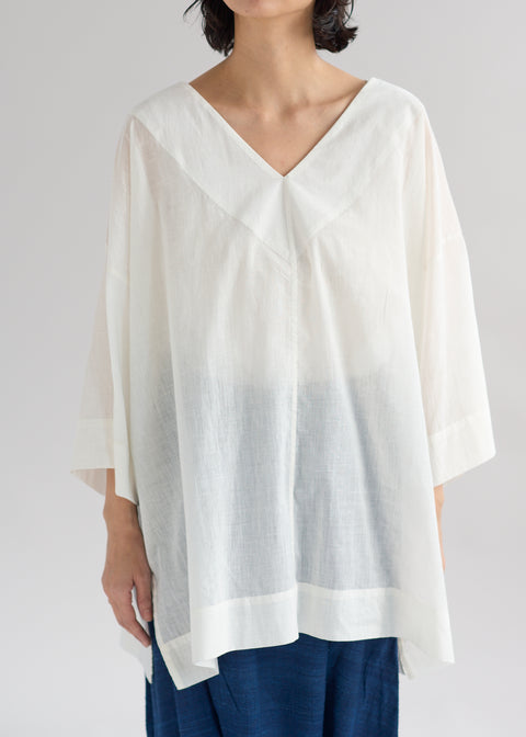 Muslin D V-neck Over-top