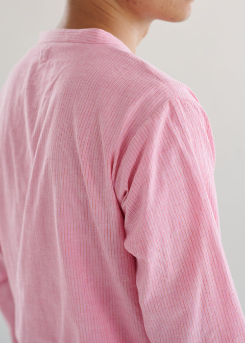 Comfortable Khadi Striped Shirt(2colors)