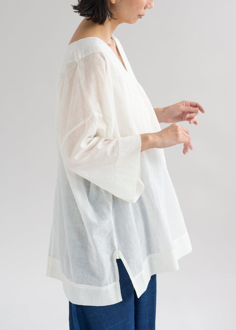Muslin D V-neck Over-top