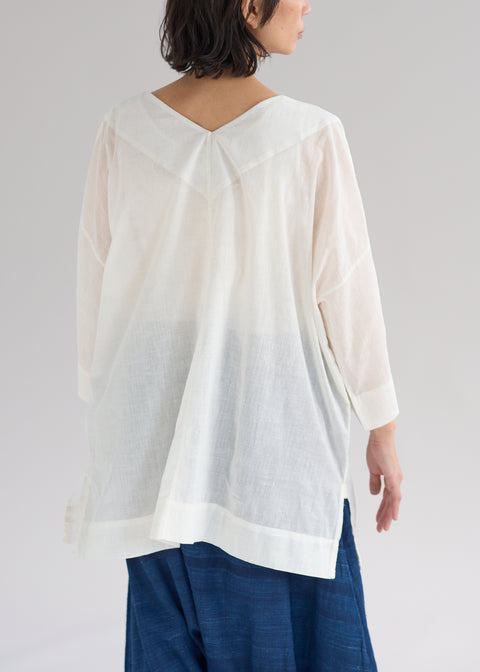 Muslin D V-neck Over-top