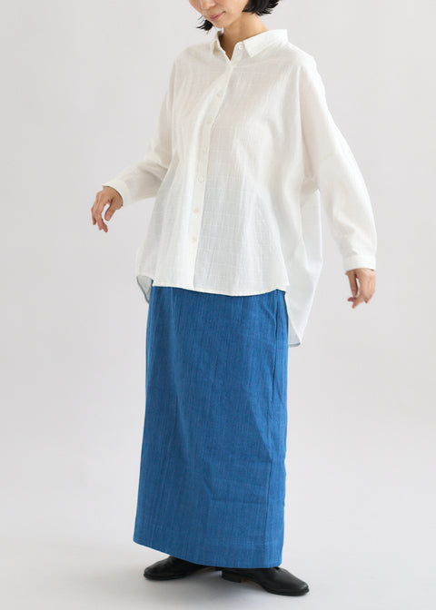 Denim Khadi Tight Skirt(2 colors)