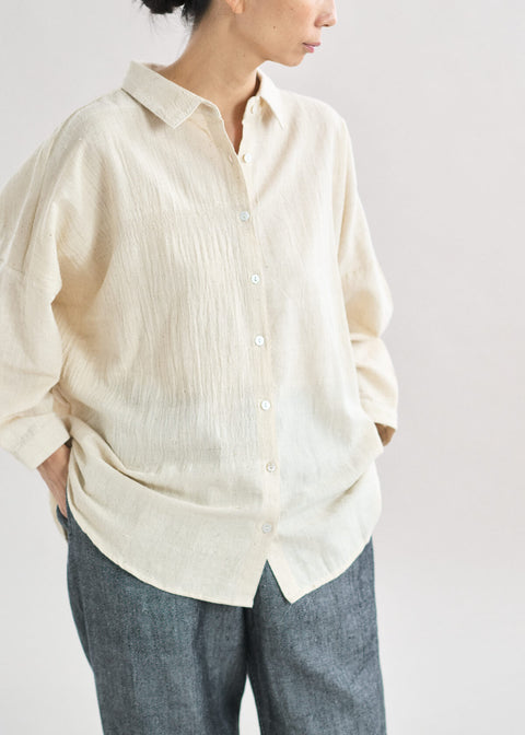 Kara Cotton Khadi Loose Blouse (2 colors)