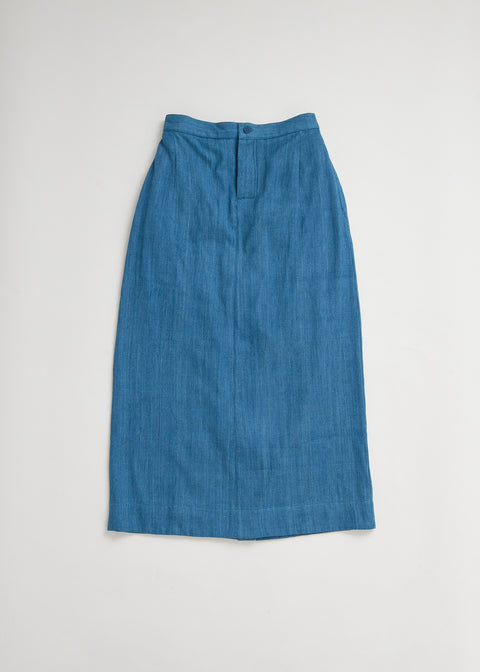 Denim Khadi Tight Skirt(2 colors)
