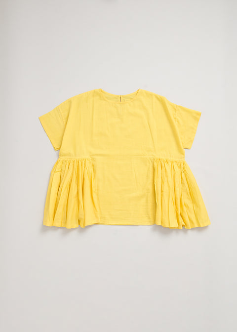 Cotton silk rose top