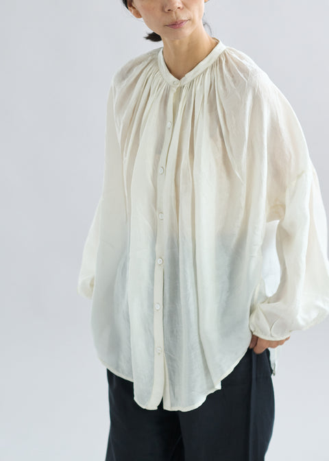 手織マルベリシルク テラブラウス