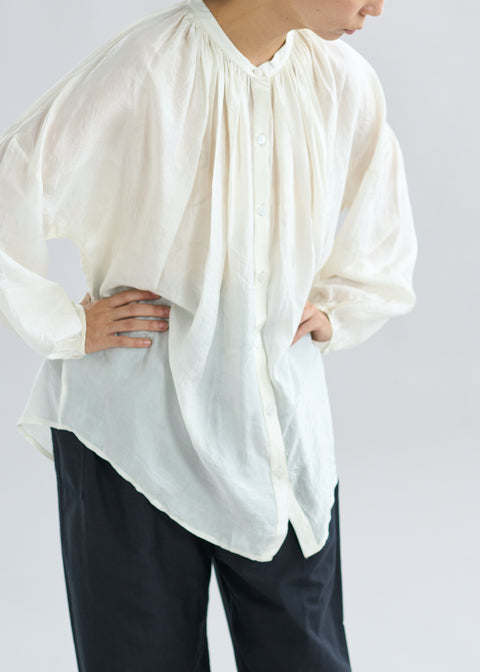 手織マルベリシルク テラブラウス