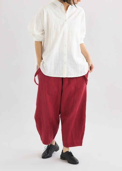 Mock leno warp khadi loose blouse