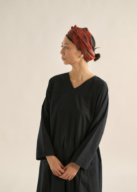 Ajrakh dyed cotton stole, Kowatarisarasa (6 colors)