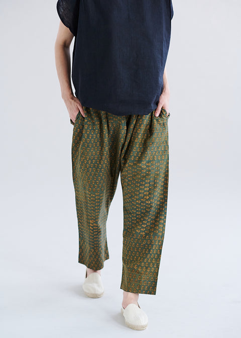 THRIFT / しっくりカディ 丸首トップス Black