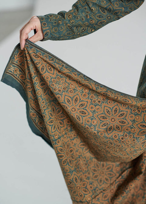Ajrakh Dyed Soni Dress Athans (2 colors)