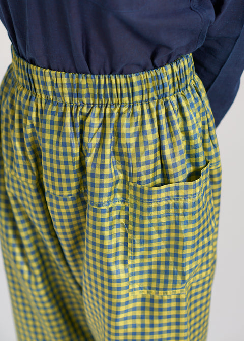 Naturally dyed Mulberry silk Lon pants