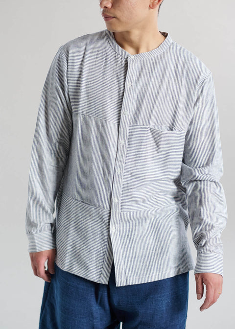Comfortable Khadi Striped Shirt(2colors)