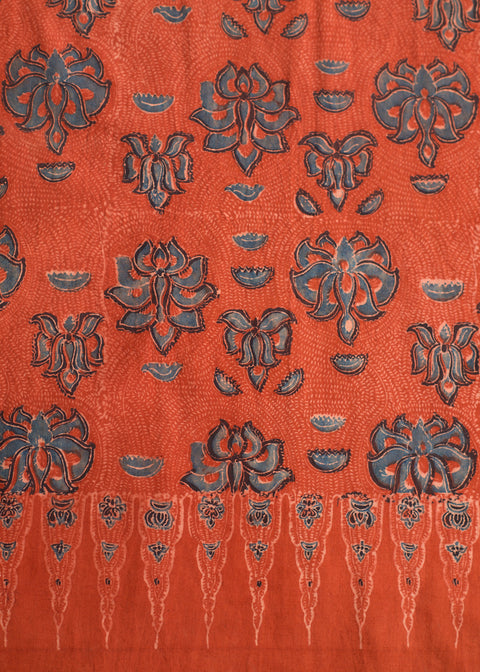 Ajrakh dyed cotton stole, Kowatarisarasa (6 colors)