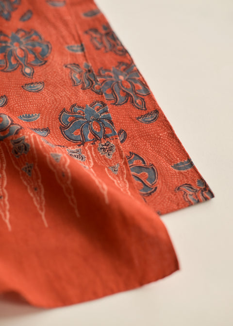 Ajrakh dyed cotton stole, Kowatarisarasa (6 colors)