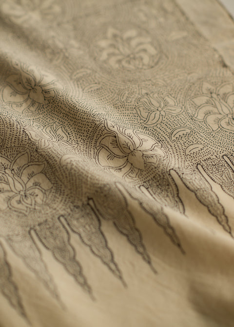 Ajrakh dyed cotton stole, Kowatarisarasa (6 colors)