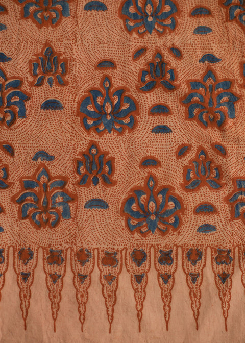 Ajrakh dyed cotton stole, Kowatarisarasa (6 colors)