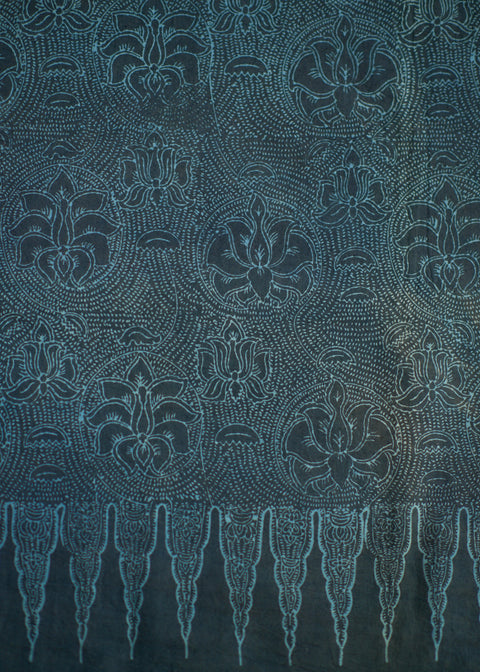 Ajrakh dyed cotton stole, Kowatarisarasa (6 colors)