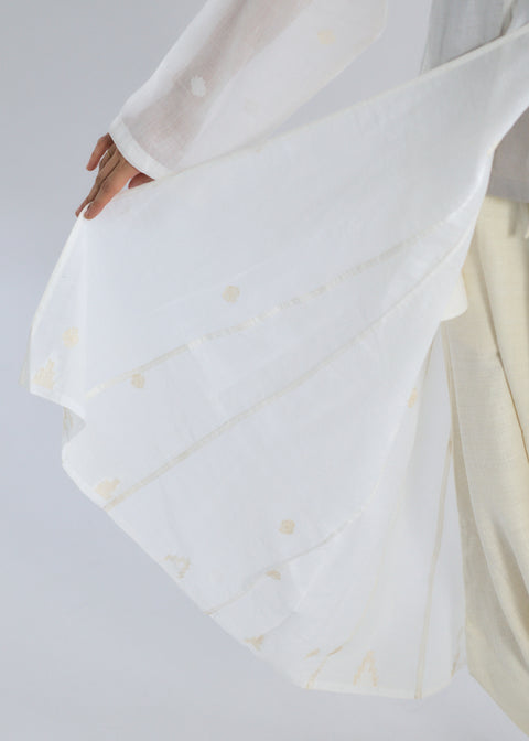 Jamdani Woven Cicada Button light Jacket