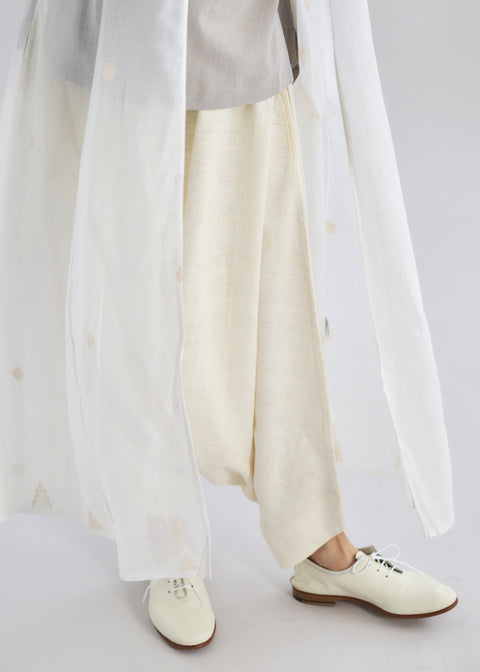 Jamdani Woven Cicada Button light Jacket