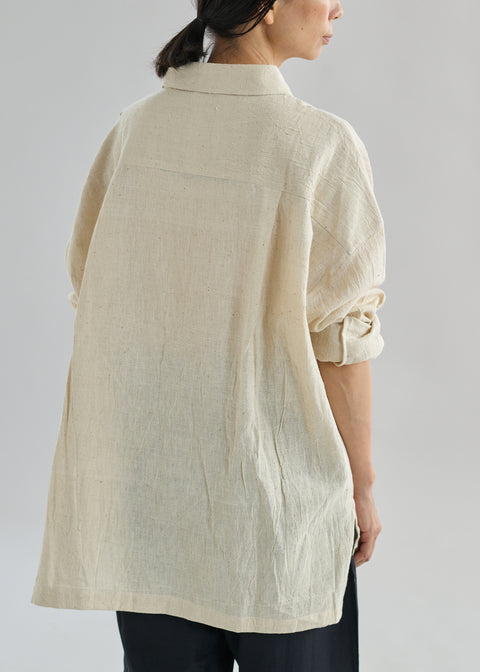 Ambar Charka Kala Cotton Long Sleeve Big Shirt